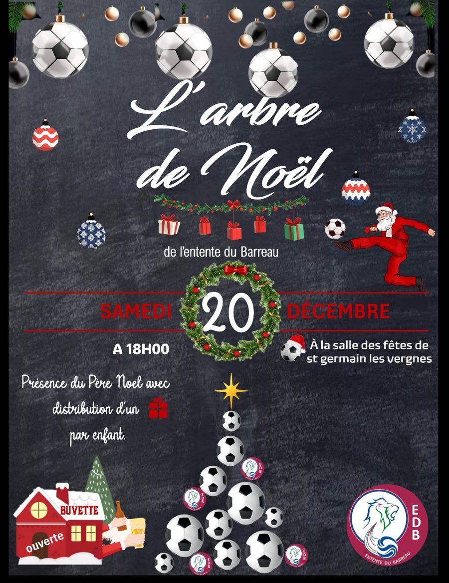 Affiche de l'arbre de No&euml;l de l'EDB, 20 d&eacute;cembre 2025