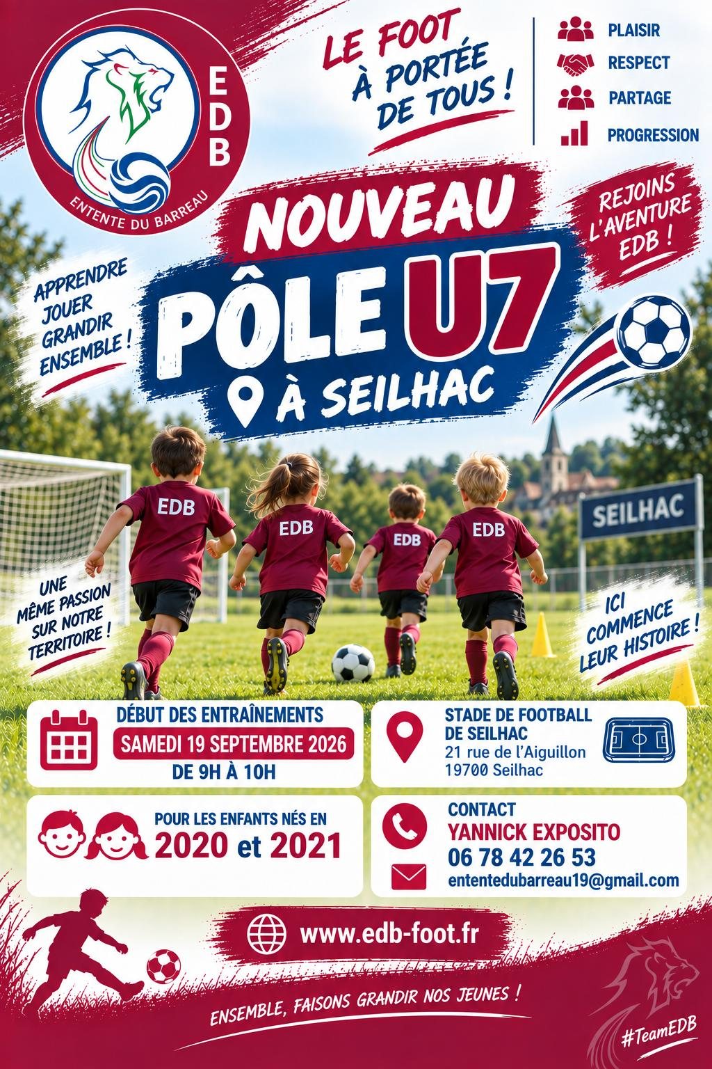 Affiche du nouveau p&ocirc;le U7 de Seilhac, Entente du Barreau